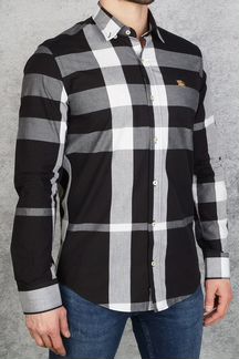 Мужская рубашка - Black / White