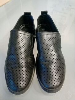 Мокасины туфли черные