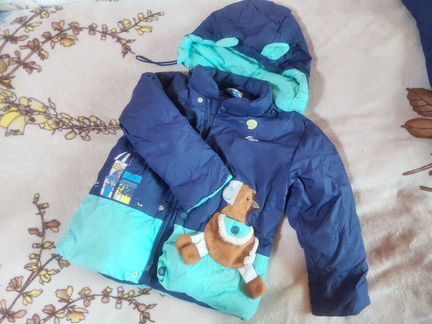 Зимний пуховой костюм: куртка и полукомбенизон