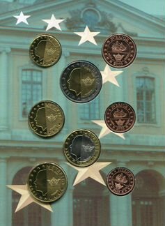 Швеция 2003 Набор пробных монет евро в буклете 8шт