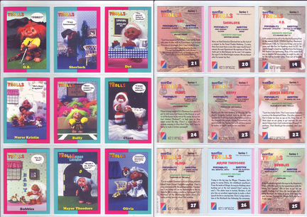 1992 - Collect-A-Card - Norfin Trolls (полный сет)