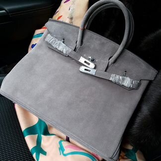 Сумка женская Hermes большая замшевая