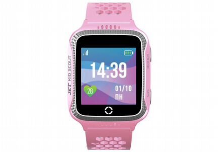 Часы с GPS трекером Jet Kid Scout Pink/Grey