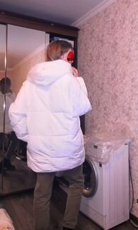 Пуховик Zolla, белый, размер L