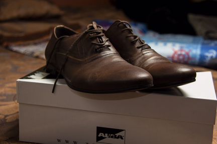 Мужские кожаные туфли Alba 41 размер