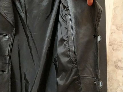 Плащ кожаный женский gianni versace