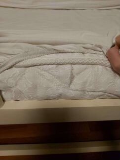 Детская кроватка продольный маятник с ящиком