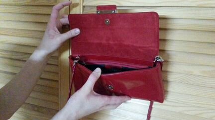 Клатч из натур. кожи