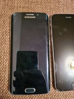 Телефон iPhone и Samsung
