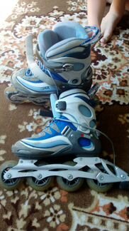 Ролики fila + защита. на ногу 24-24,5 см