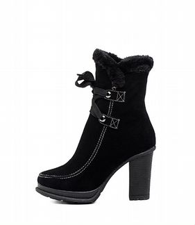 Новые сапоги нат. замша + нат. шерсть р.37