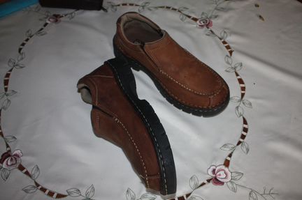 Туфли нубук коричневые