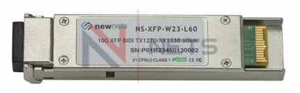 Пара трансиверов XFP 10G 33/27nm 60km LC DDM