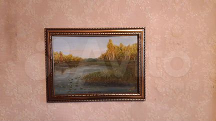 Картина маслом Осень Сентябрь