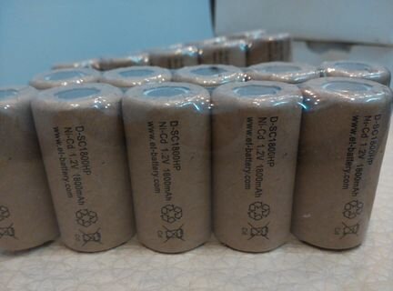 NiCd accum батарея акб ET D-SC1800HP 1.2В 1800мАч