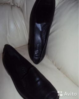 Кожаные ботинки - слипоны новые