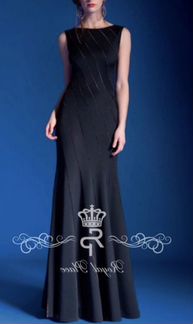 Новое платье вечернее выпускное чёрное красное