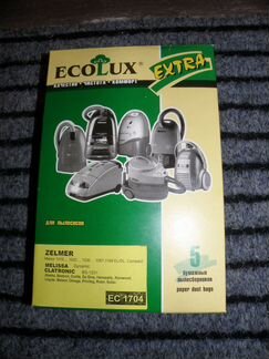 Мешки - 5 бумажных пылесборника Extra Ecolux EC17