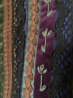 Авторский жакет, бархат, ручная вышивка