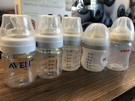 Бутылочки avent nuk pigeon накладки на соски для к