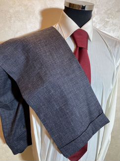 Брюки Cesare Attolini, размер 52. Шерсть, шёлк, лё