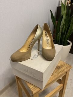 Nando muzi туфли 37 золото/замша