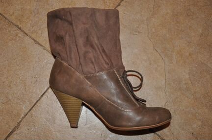 Ботильоны stradivarius, кожаные, размер 37