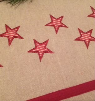 Новогодняя скатерть и мешок для подарков