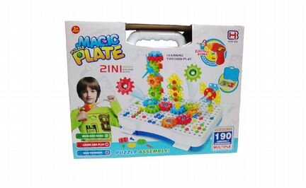 Конструктор - 3D мозаика magic puzzle plate новый