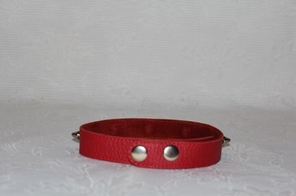 Ошейник красный с шипами Косплей