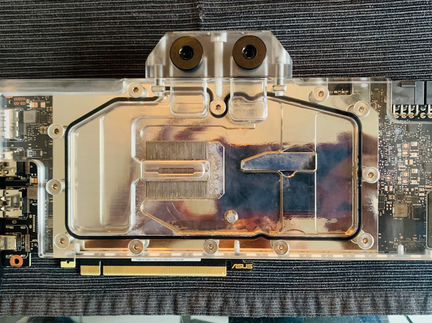 Видеокарта Аsus RTX 2080ti turbo с водоблоком Barr