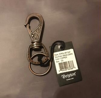 Ключница Brixton Scroll Key Clip Copper