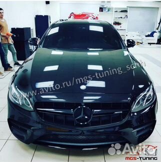 Передний бампер в стиле 63s AMG Mercedes Benz