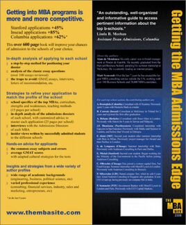 Новая книга Getting the MBA Admissions Edge