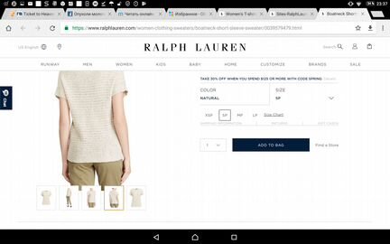 Новый свитер ralph lauren