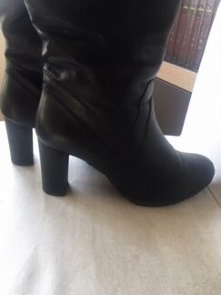 Сапоги кожаные еврозима 39 р-р