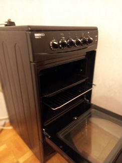 Электроплита с духовкой 4 комфорки, стеклокерамика