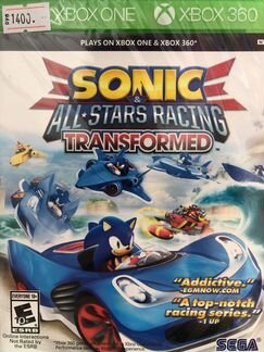 Xbox Sonic All Stars Racing Transformed новый