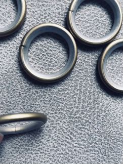 Кольца для карнизов матовое золото