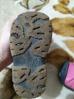 Зимние натуральные ботинки р.21