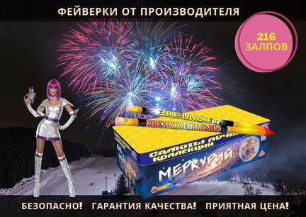 Салюты и фейерверки. Moscow New Year