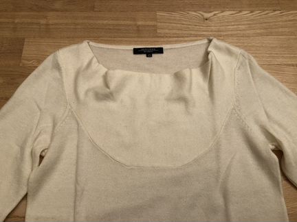 Max Mara кашемировый свитер белый крем