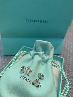 Серьги платина Tiffany Victoria