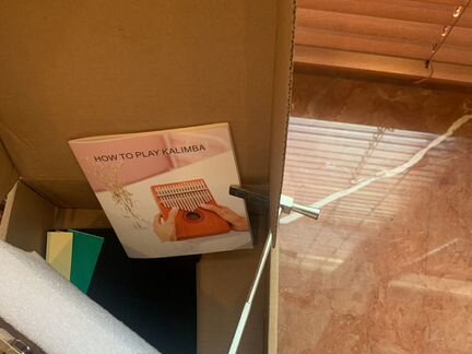 Калимба 17 нот материал Красное дерево