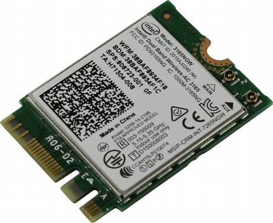 BT+Wi-Fi адаптеры mini PCI-E,M2 Intel 3165