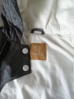 Детский комбинезон Mansita MinyMo 3-6м. серый