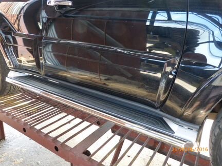 Обвес из полированной нержав. Митсубиси Паджеро4