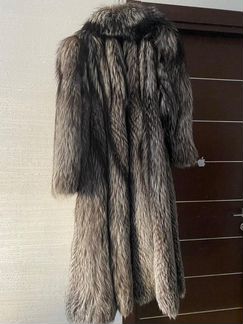 Шуба из чернобурки цельная