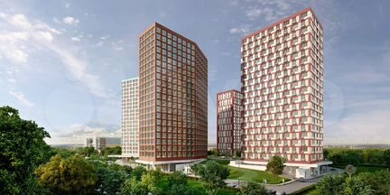 Апартаменты-студия, 22.8 м², 21/21 эт.