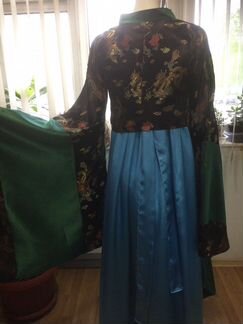 Платье кимоно атласное японское Размер